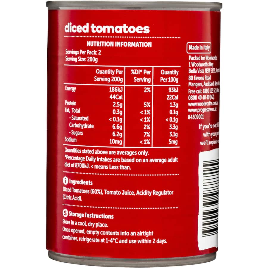 Essentials Diced Tomatoes Can 400g