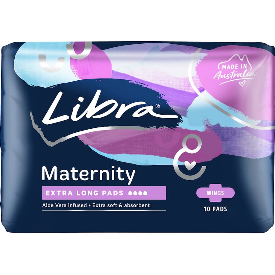 Libra Maternity Pads Extra Long With Wings 10pack