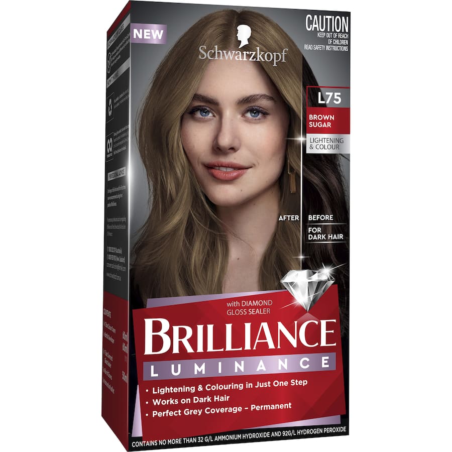 Schwarzkopf Brilliance Permanent Hair Colour L75 Brown Sugar