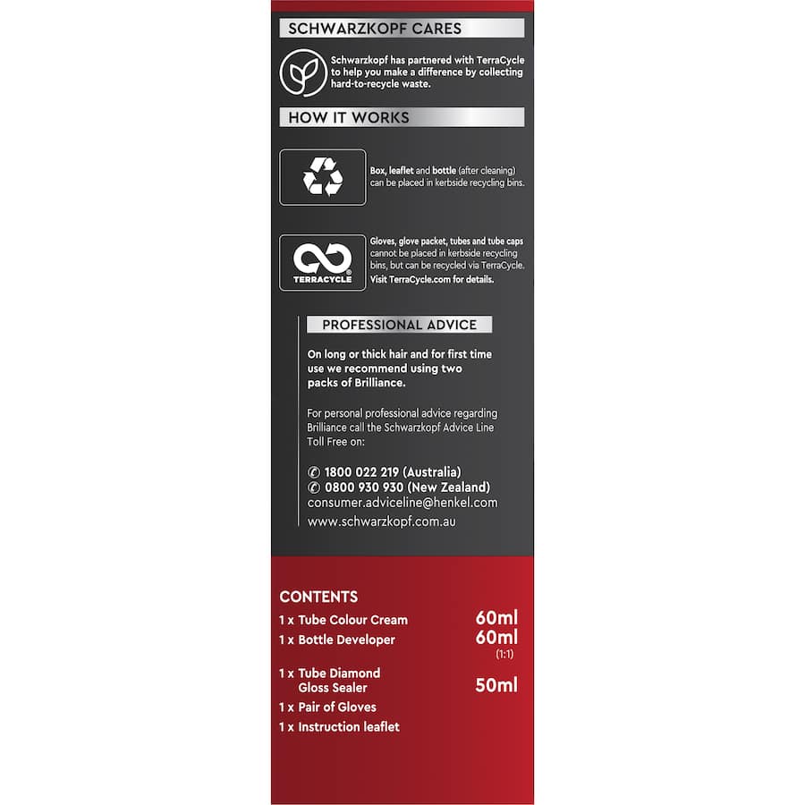 Schwarzkopf Brilliance Permanent Hair Colour L75 Brown Sugar