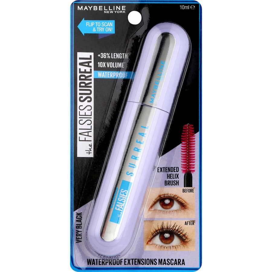 Maybelline Mascara Waterproof Falsies Surreal Black 10mL