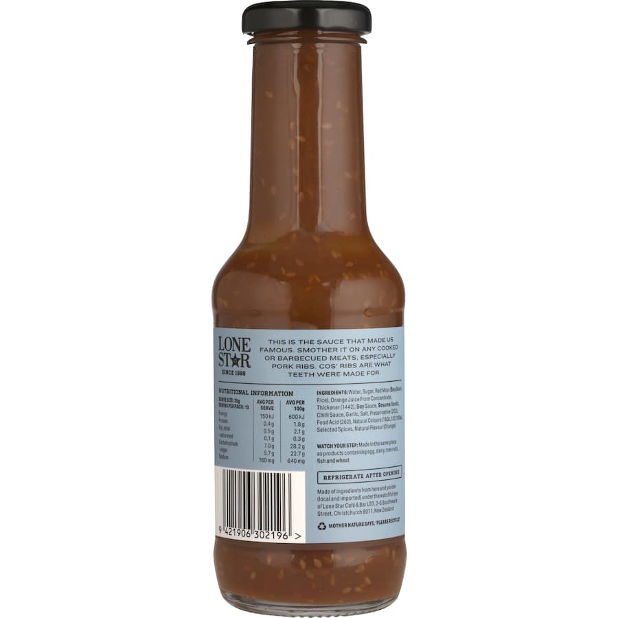 Lone Star Rib Sauce 300mL