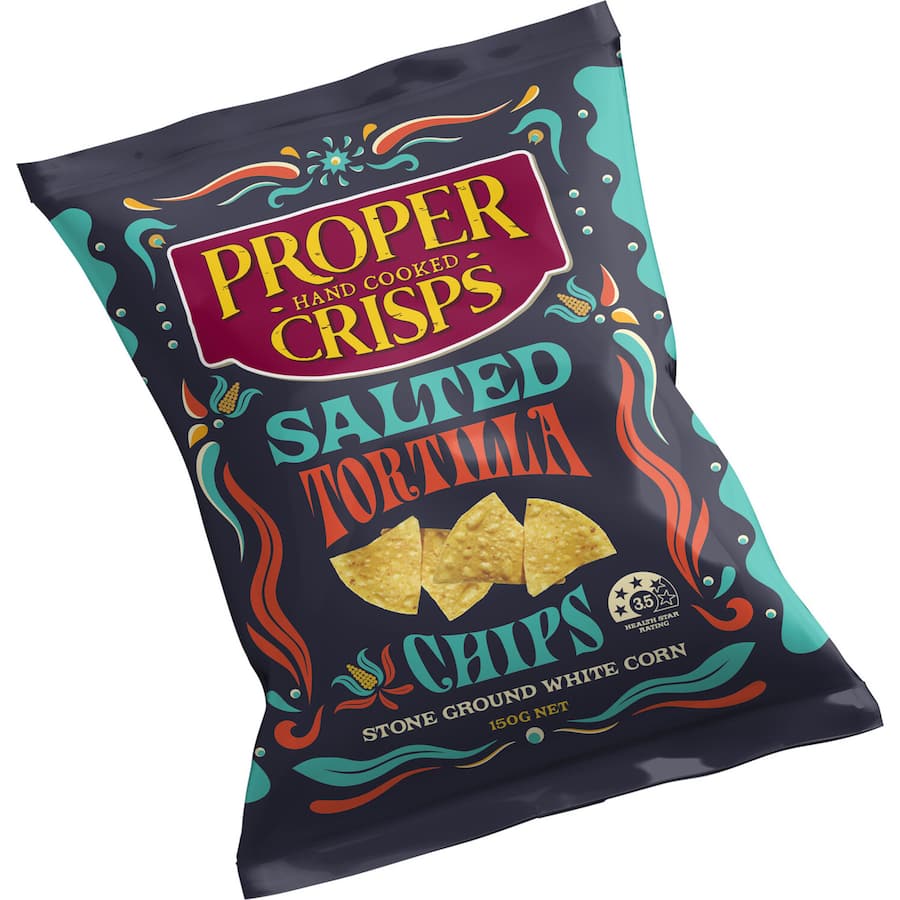 Proper White Corn Chips Tortilla Salted 150g
