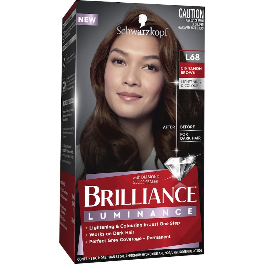 Schwarzkopf Brilliance Permanent Hair Colour L68 Cinnamon Brown
