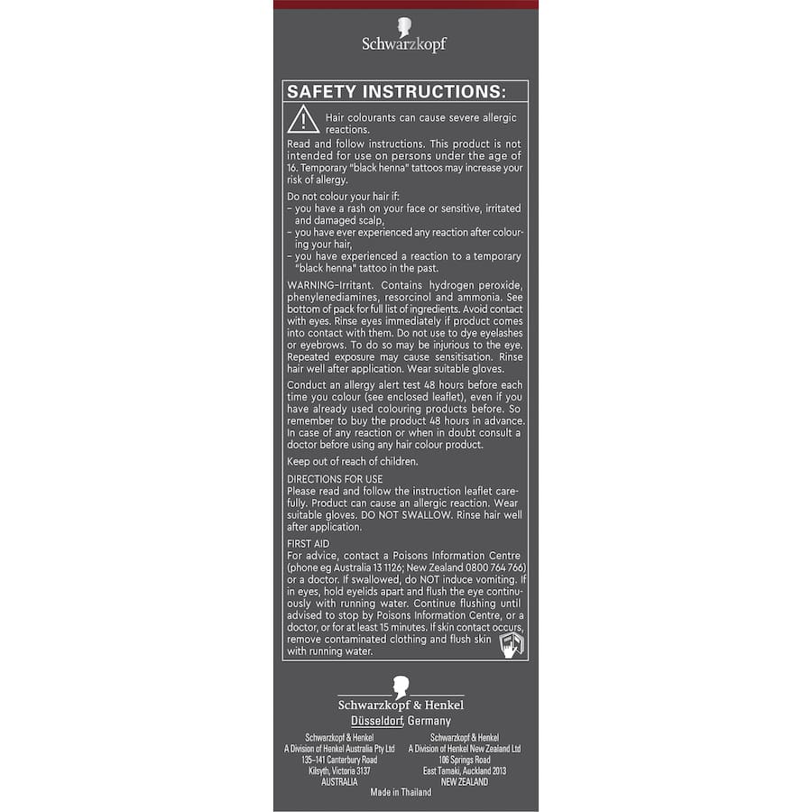 Schwarzkopf Brilliance Permanent Hair Colour L68 Cinnamon Brown