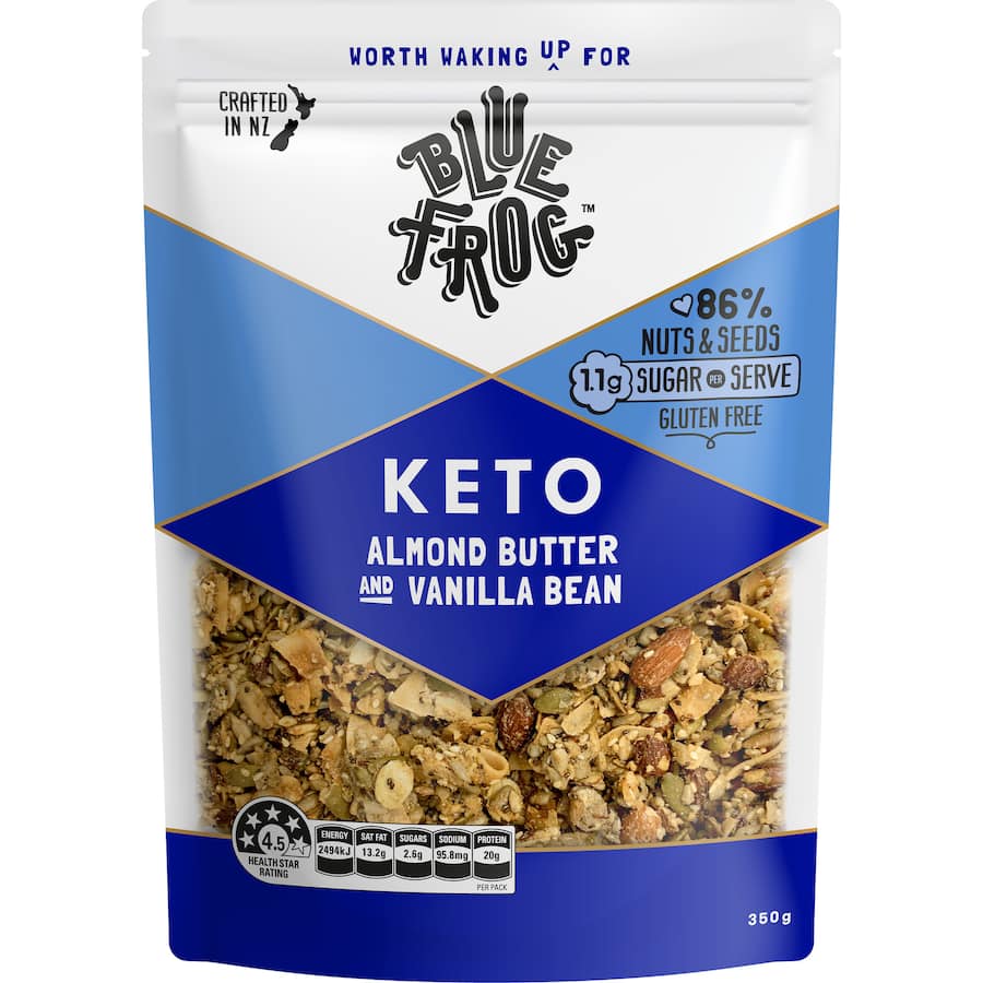 Blue Frog Keto Muesli Almond Butter & Vanilla Bean 350g
