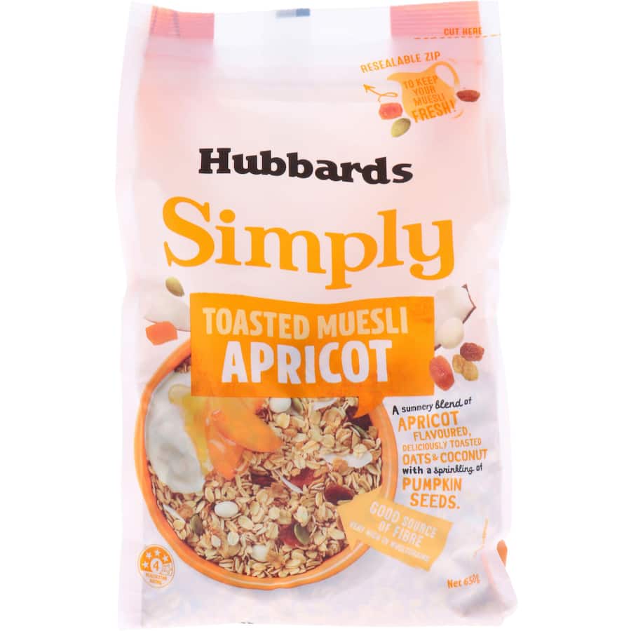 Hubbards Simply Muesli Toasted Apricot 650g