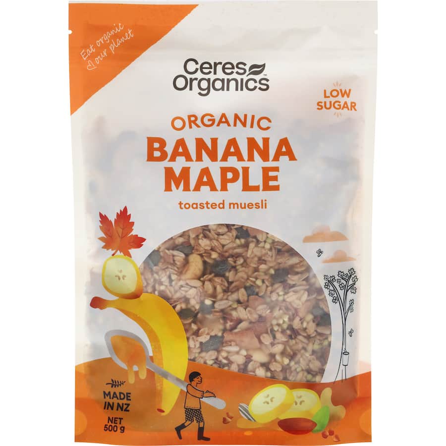 Ceres Organics Muesli Banana Maple Toasted 500g