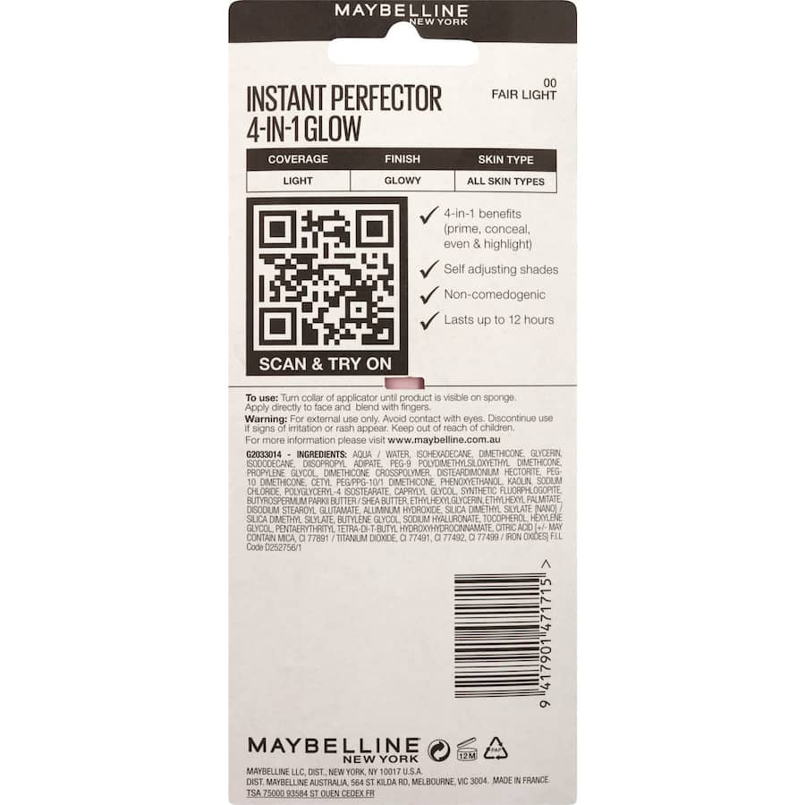 Maybelline New York Liquid Make Up Instant Perfector Fair Light 200mL