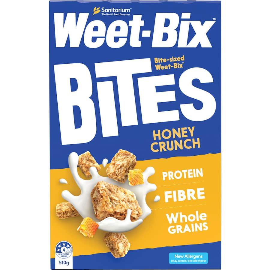 Sanitarium Weet-bix Bites Cereal Crunchy Honey 510g