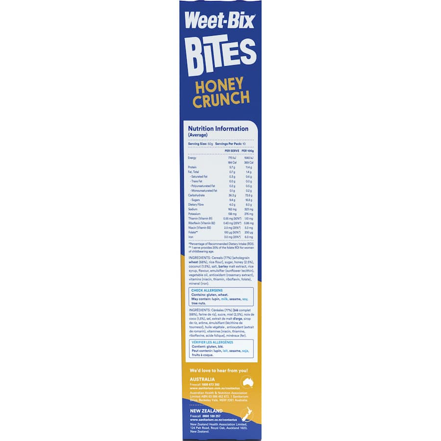 Sanitarium Weet-bix Bites Cereal Crunchy Honey 510g