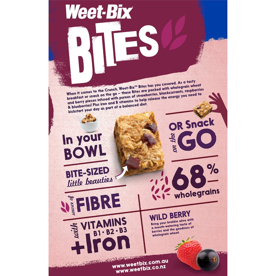 Sanitarium Weet-bix Bites Cereal Wildberry 500g