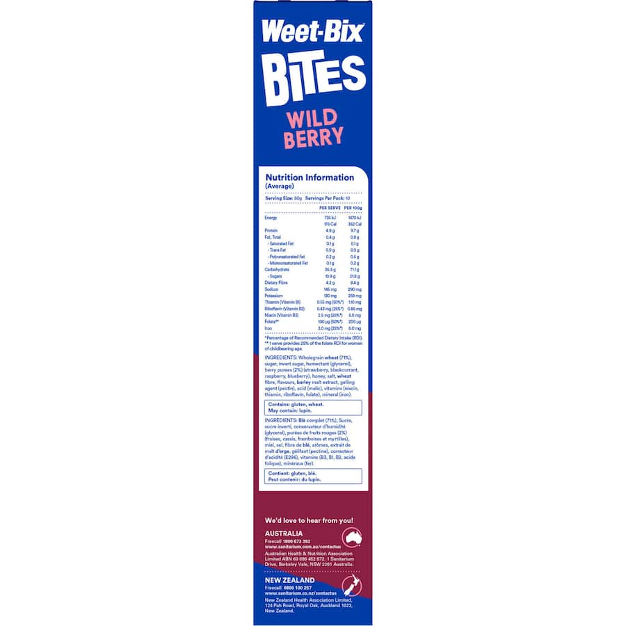Sanitarium Weet-bix Bites Cereal Wildberry 500g