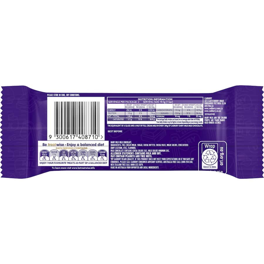 Cadbury Chocolate Bar Twirl 39g