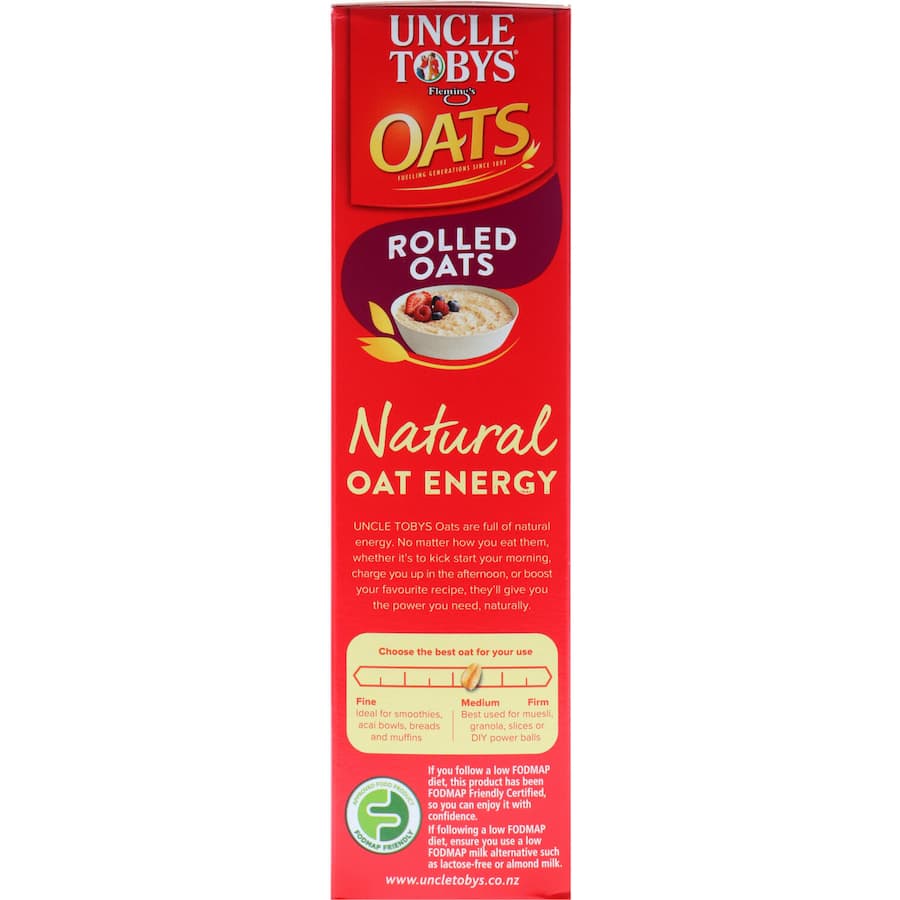 Uncle Tobys Oats Rolled Oats Breakfast Cereal Box 575g