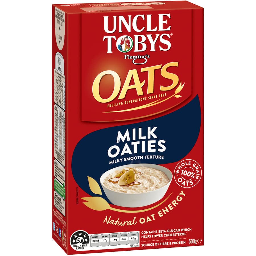 Uncle Tobys Milk Oaties Breakfast Cereal Box 500g