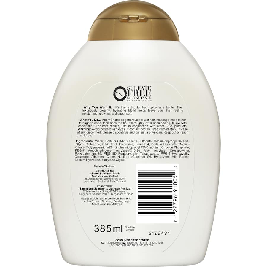 Ogx Shampoo Coconut Milk 385mL