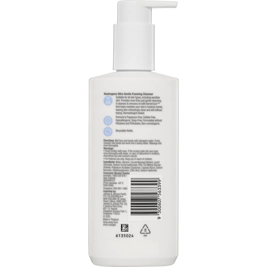 Neutrogena Cleanser Ultra Gentle Foaming 200mL