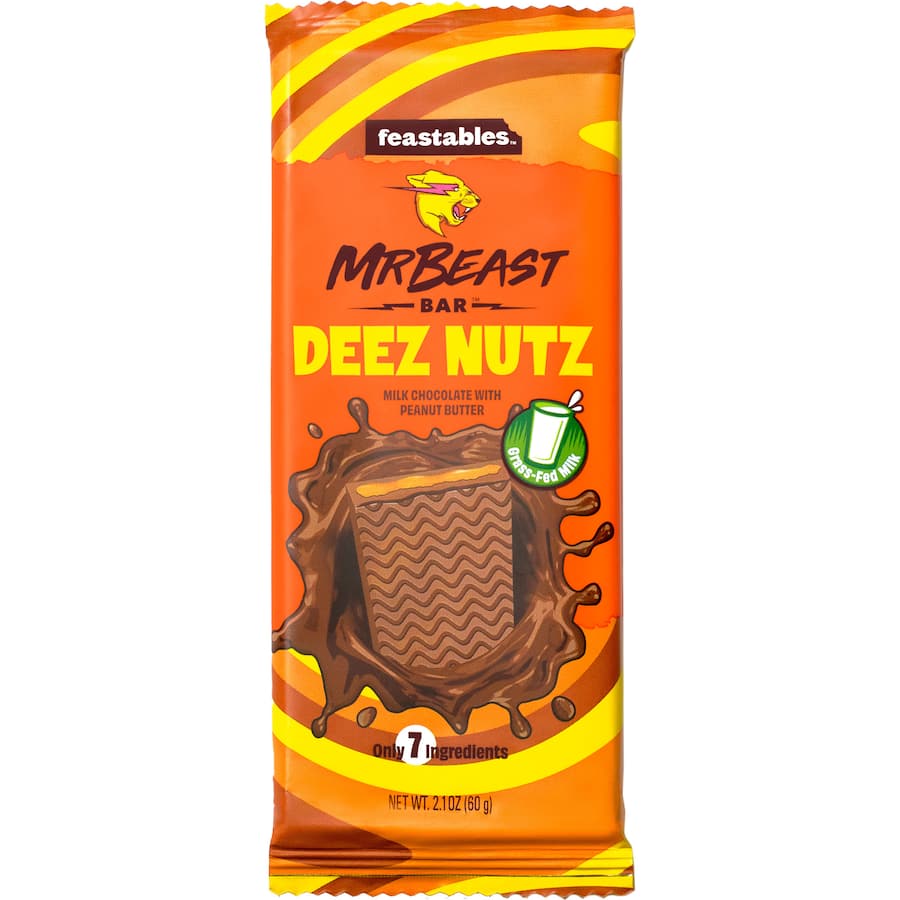Feastables Mr Beast Chocolate Block Deez Nutz 60g