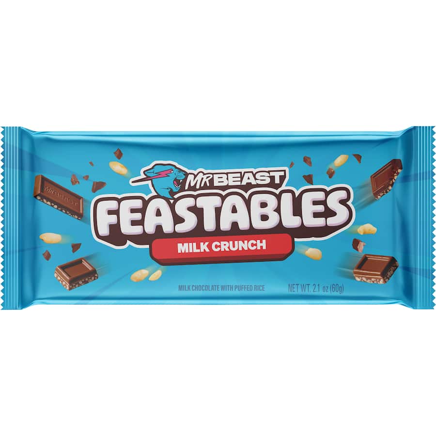 Feastables Mr Beast Chocolate Block Milk Crunch 60g