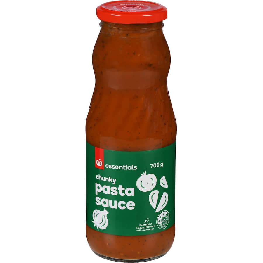 Essentials Pasta Sauce Chunky 700g
