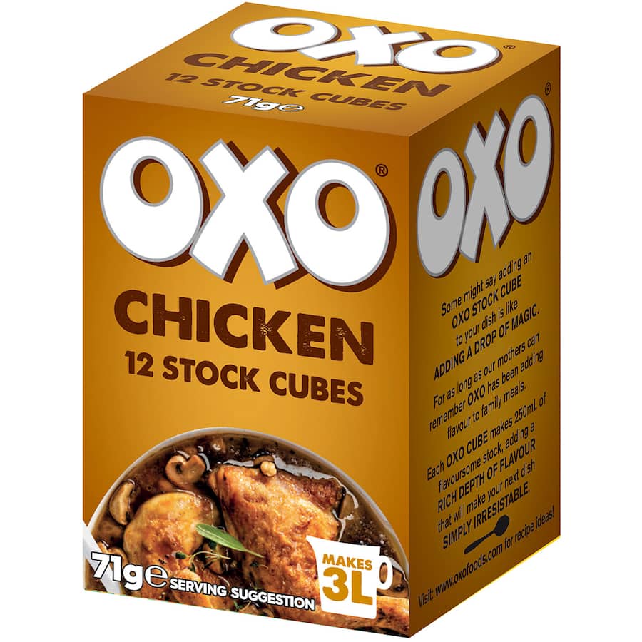 Oxo Chicken Stock Cubes 71g Box 12pack