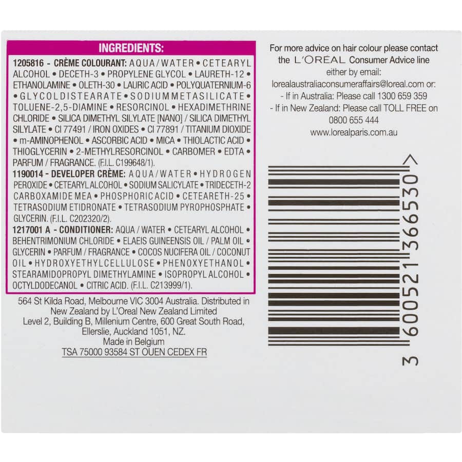 L'oreal Paris Casting Hair Colour Creme Gloss Dark Choco 323 Each 1pack