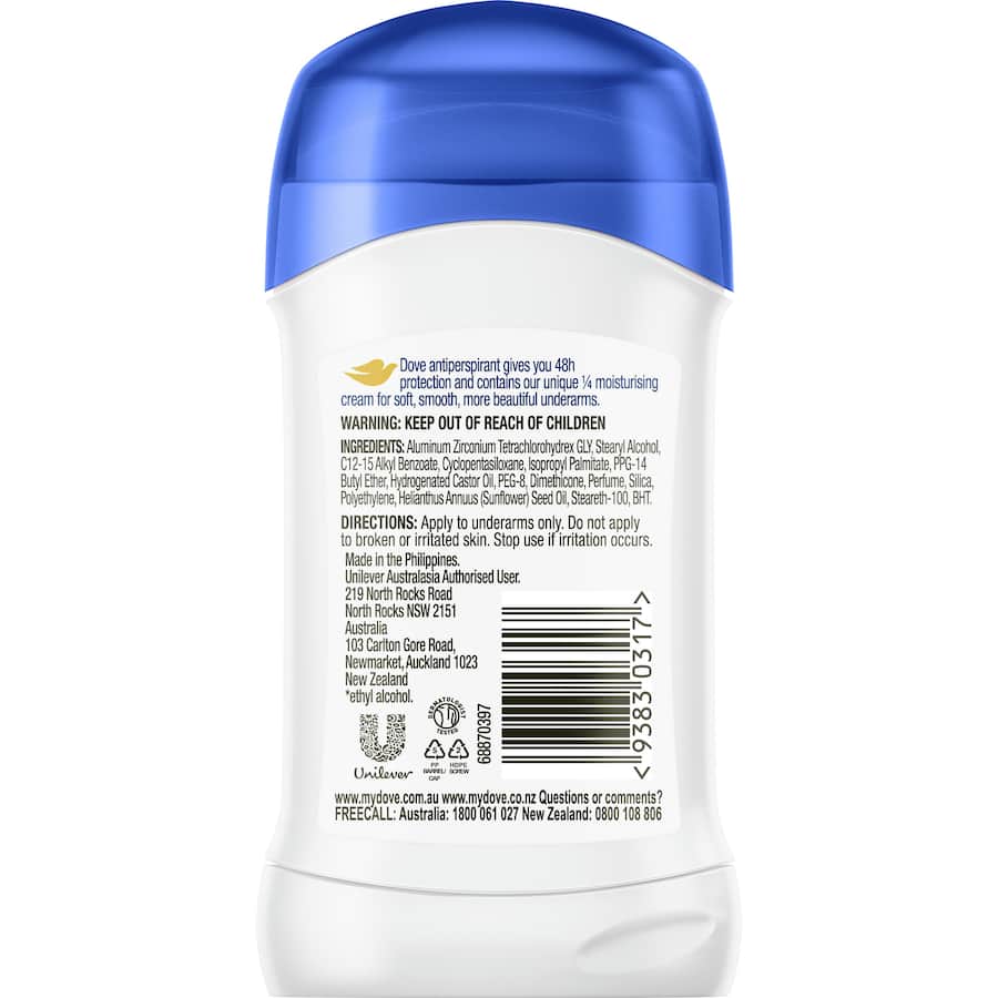 Dove Women Deodorant Antiperspirant Stick Original 40g
