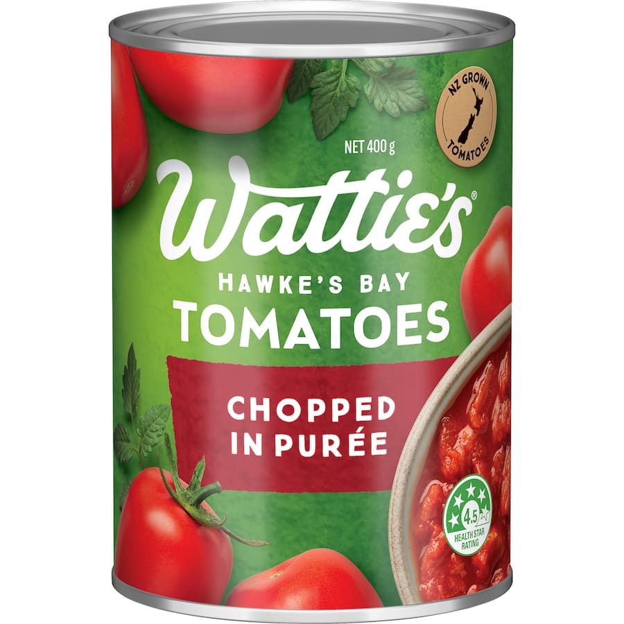 Watties Chopped Tomatoes In Purée Can 400g