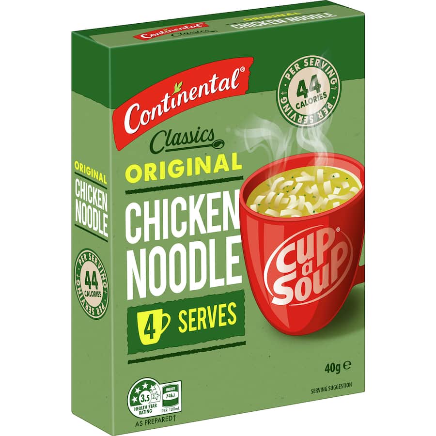 Continental Cup A Soup Instant Soup Chicken Noodle 40g 4pack