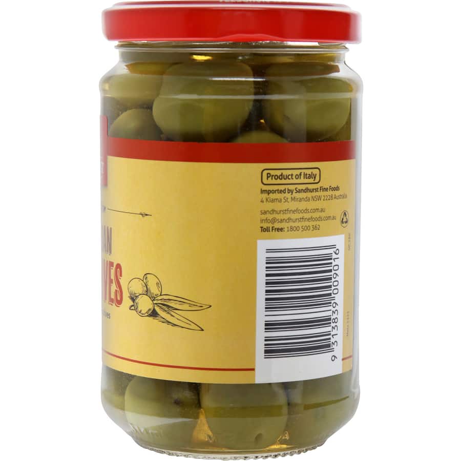 Sandhurst Olives Green Sicilian 280g