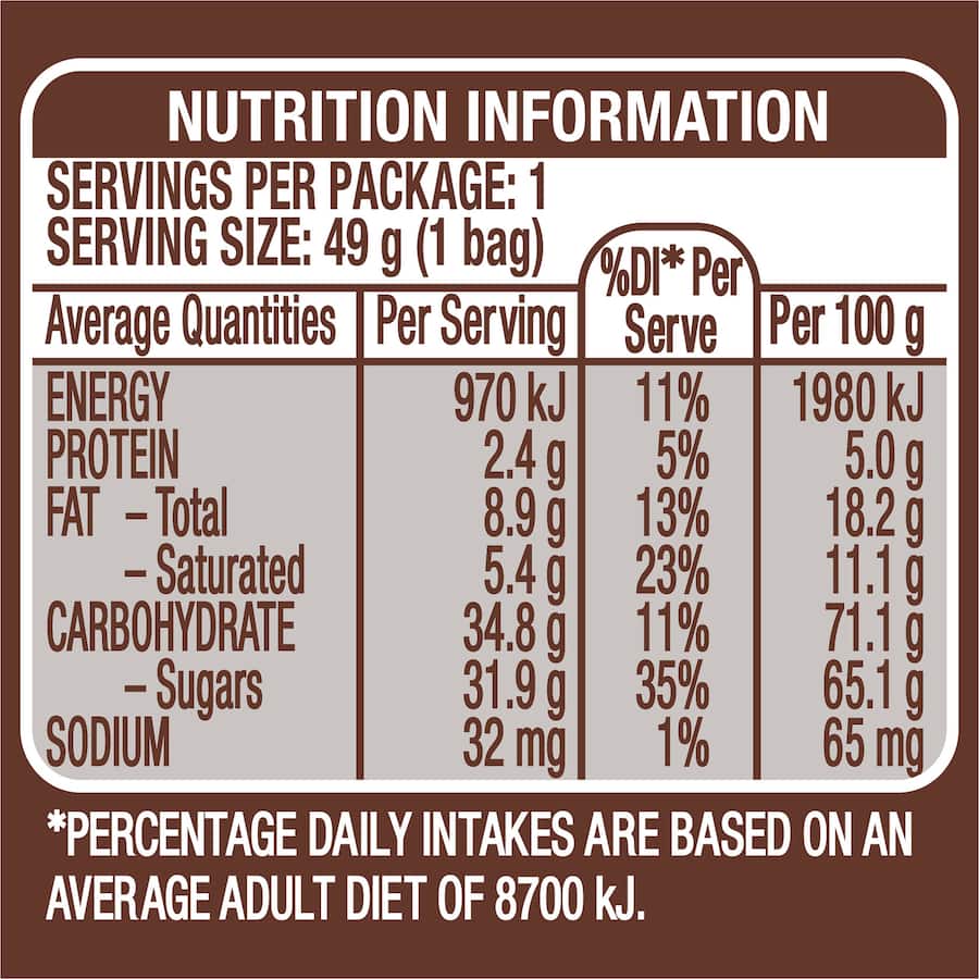 M&m's Chocolate Snack Milk Bag 49g