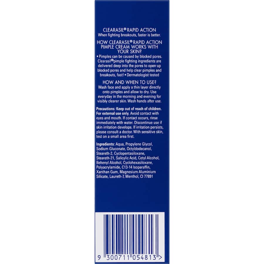 Clearasil Ultra Rapid Action Pimple Cream 15mL