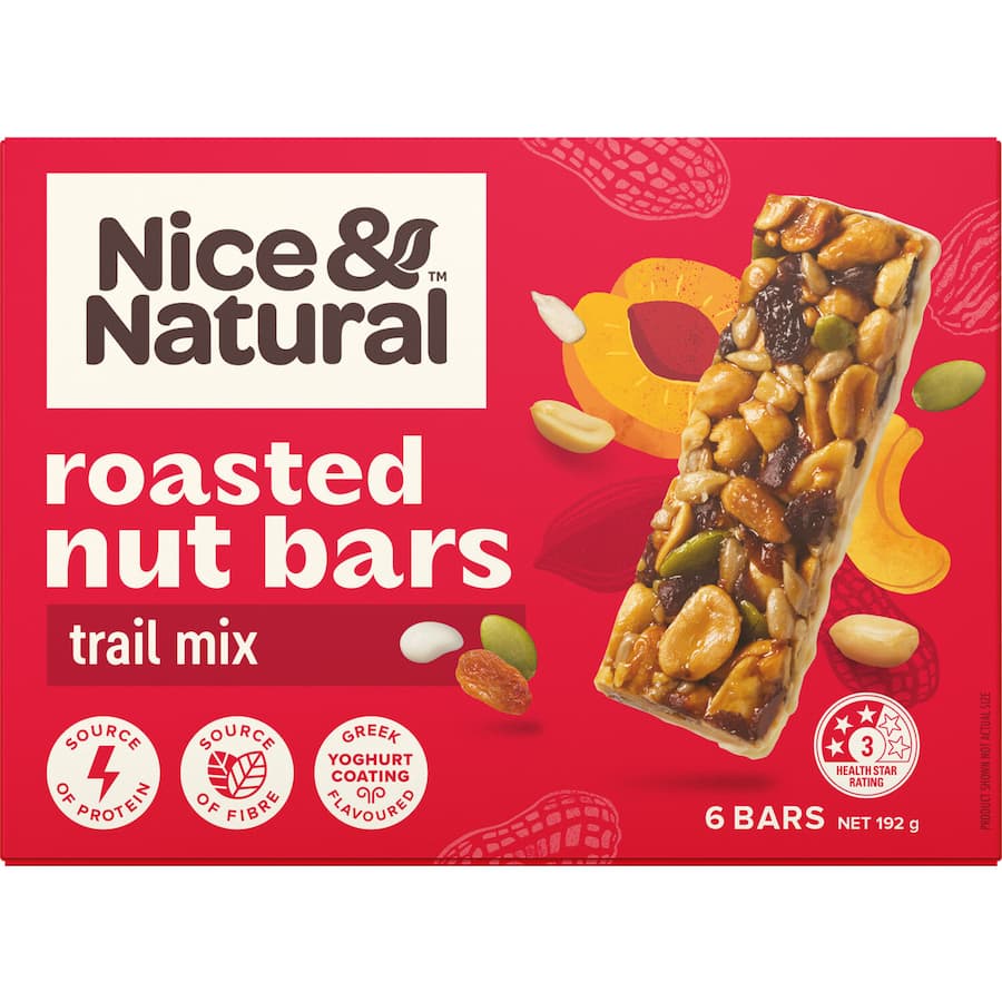 Nice & Natural Nut Bars Trail Mix 6pk 192g