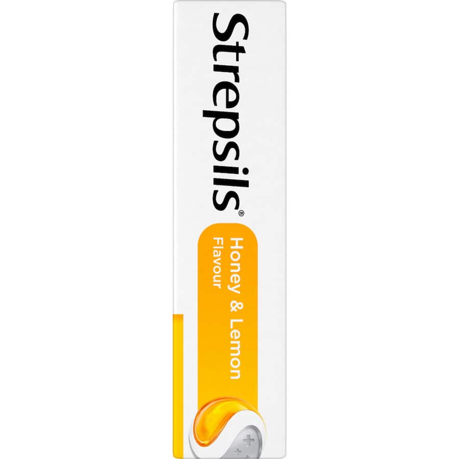 Strepsils Cough Throat Lozenges Soothing Relief Honey & Lemon 16pack