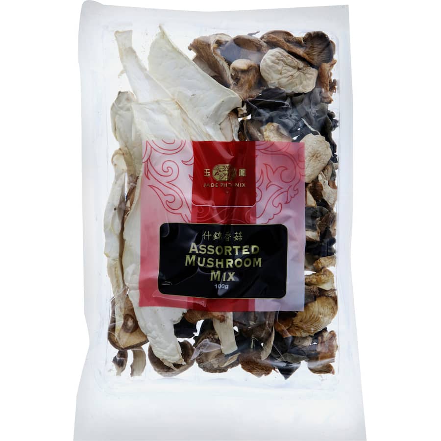 Jade Phoenix Mushrooms Dried Assorted Packet 100g