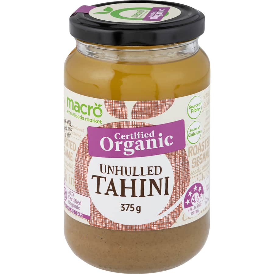 Macro Organic Unhulled Tahini 375g