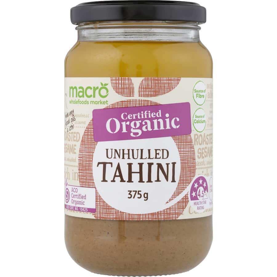 Macro Organic Unhulled Tahini 375g