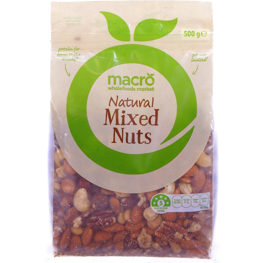 Macro Natural Mixed Nuts Raw 500g