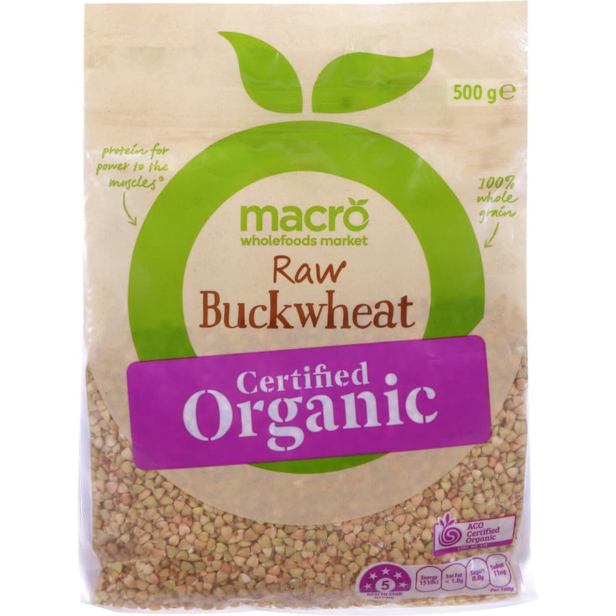 Macro Organic Buckwheat Raw 500g