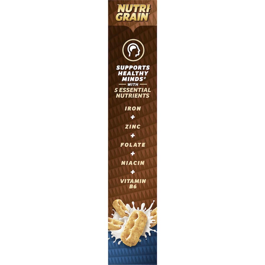 Kellogg's Nutrigrain Cereal Vanilla Malt 25% Less Sugar 450g