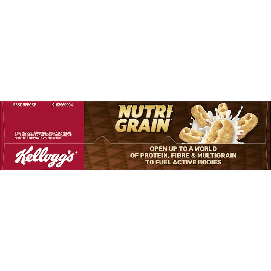 Kellogg's Nutrigrain Cereal Vanilla Malt 25% Less Sugar 450g
