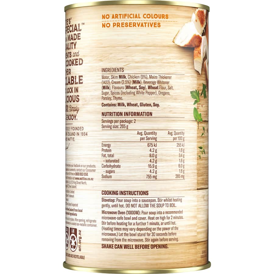 Wattie's Very Special Soup Creamy Chicken Canned 535g