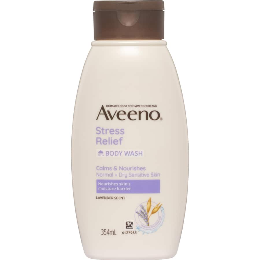 Aveeno Body Wash Stress Relief Bottle 354mL