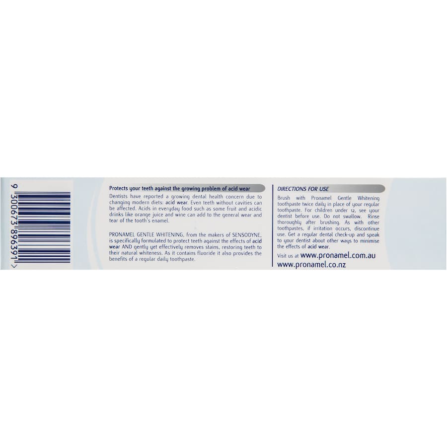 Pronamel Toothpaste Gentle Whitening Tube 110g