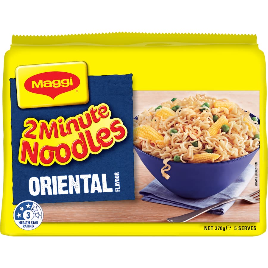 Maggi 2-minute Instant Noodles Oriental 5 pack 370g