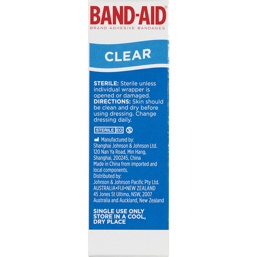 Band Aid Plasters Clear Strips 40pack
