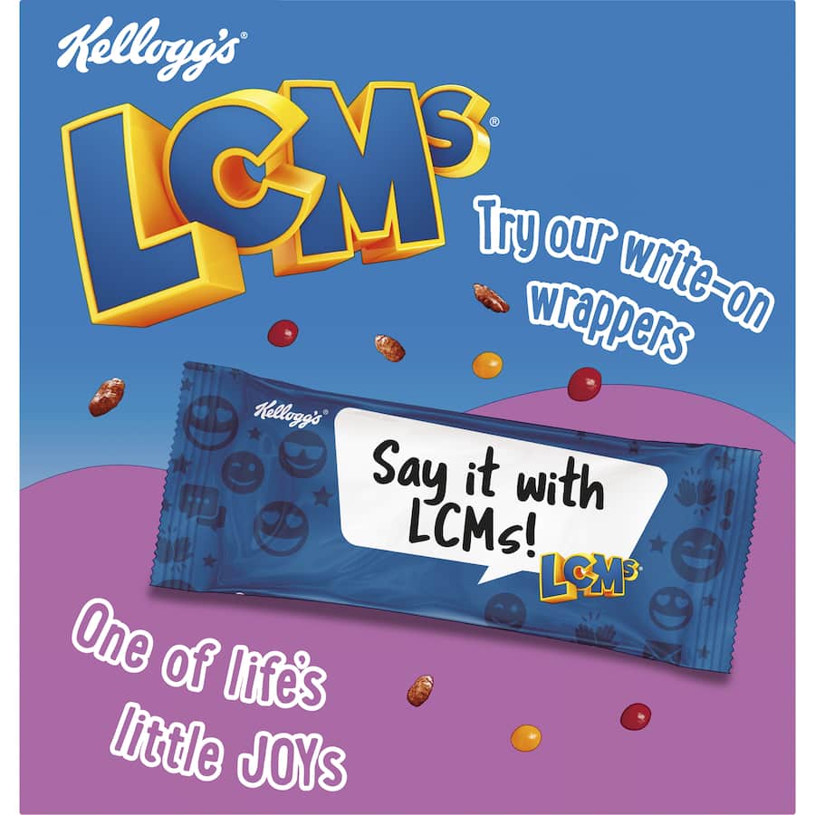 Kellogg's Lcms Cereal Bars Kaleidos Rice Bubbles 5pk 100g