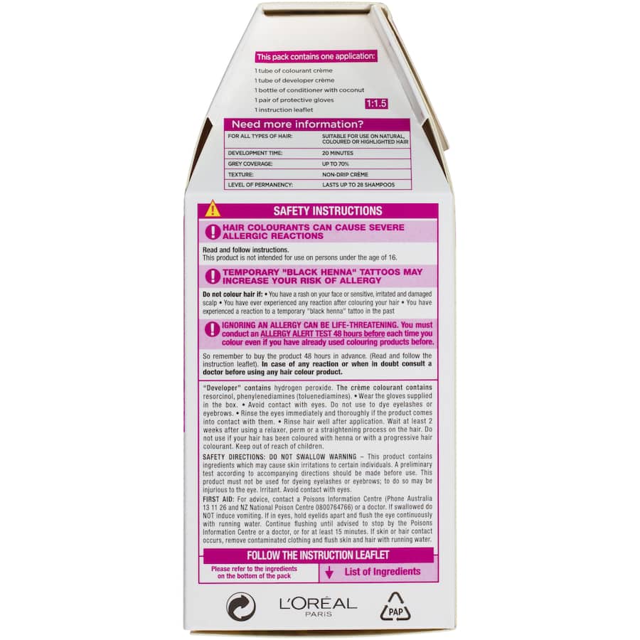 L'oreal Paris Casting Hair Colour Creme Gloss Chocolate Chestnut 1pack