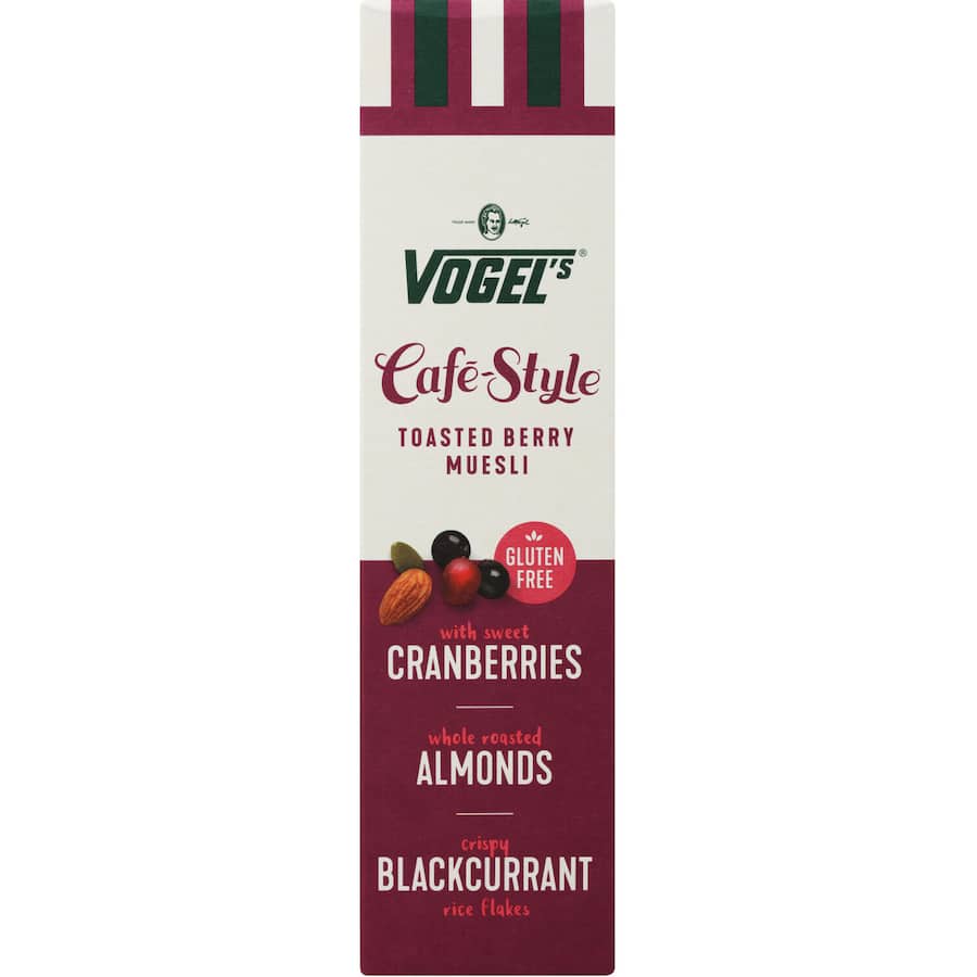 Vogels Cafe Style Muesli Toasted Berry Gluten Free 400g